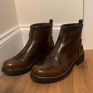 Brown Chelsea boots